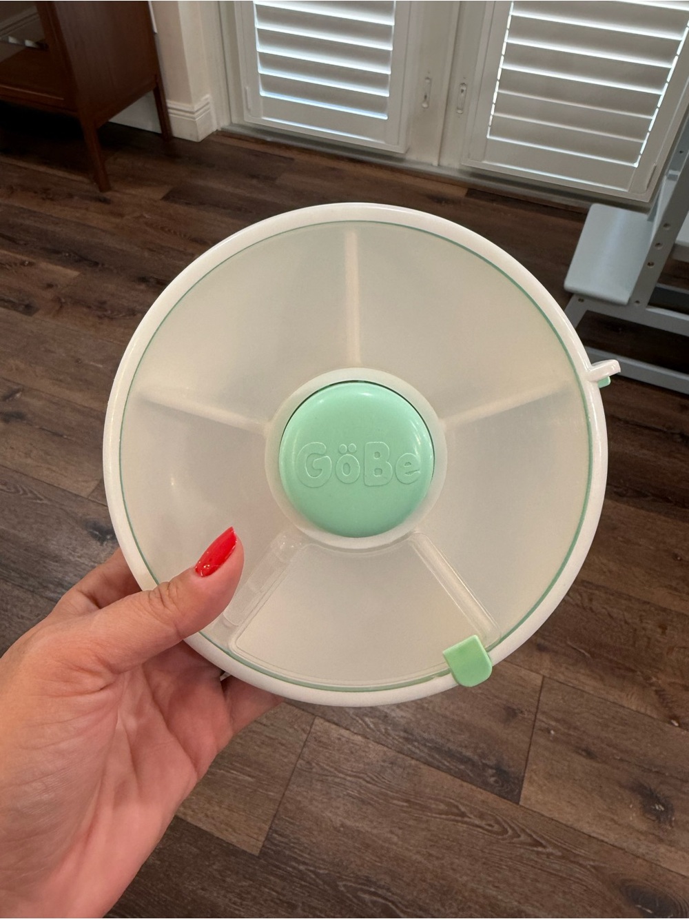 GoBe Divided Food Storage Tray - Mint Accent